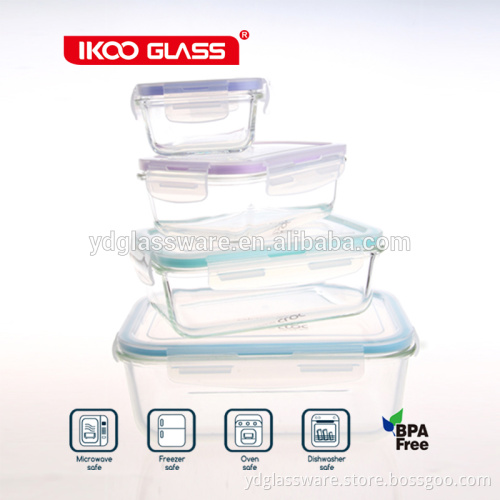 stackable lunch box with leakproof bento lunch box pyrex glass lock container
